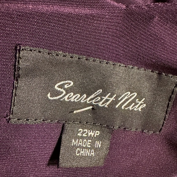 Scarlett Nite purple dress size 22WP - Picture 8 of 10